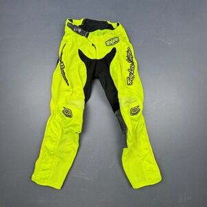Troy Lee Designs GP Pants Youth 26 Neon Yellow Motocross MX BMX Racing Gear